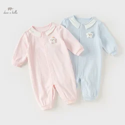 Dave Bella Baby Jumpsuit Romper Newborn Creeper 2024 Spring New Boys Girls Romper Casual Fashion Comfortable Lovely DB1247999