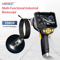 Noyafa 1080P HD Endoscope Dual Lens Industrial Endoscopy Camera Autofocus Pipe Inspection Endoscope IP67 Waterproof Endoscope