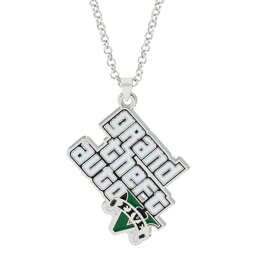 Game PS4 GTA5 Necklace GTA V Grand Theft Auto 5 Star Muti Pendant Necklace For Men Fashion Necklace Jewelry