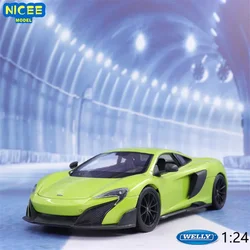 WELLY 1:24 MCLAREN 675LT Sports Car High Simulation Diecast Car Metal Alloy Model Car Children's Toys Collection Gifts B176