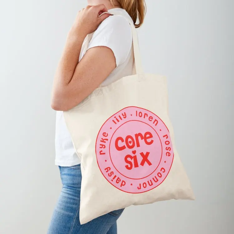 CORE SIX! Addicted x Calloway Sisters Series Sticker Tote Bag Handbags canvas shopping bag personalized tote bag