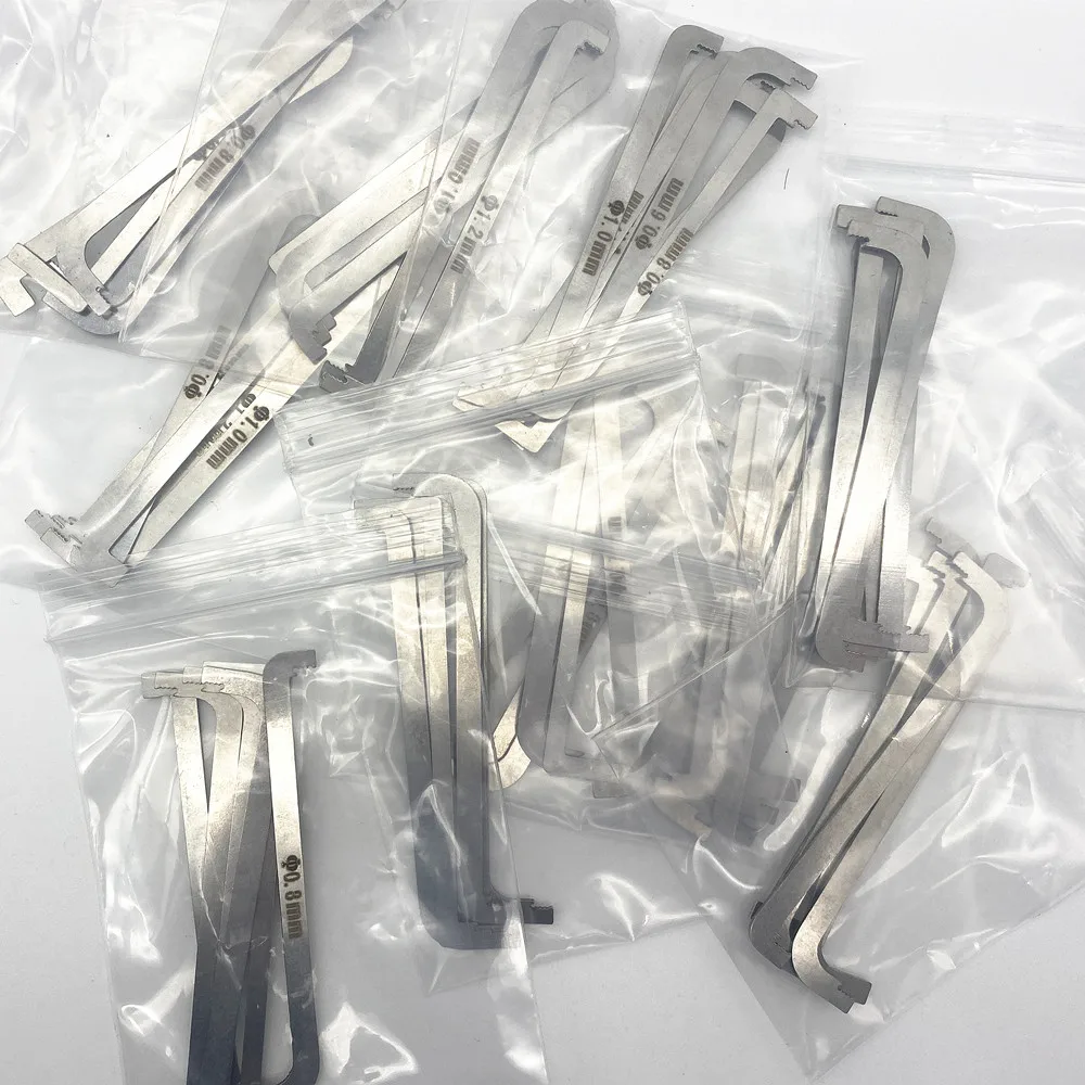 6 pcs/set Double Head Tension Wrench Combination Locksmith Tools Replacement Turning Tool