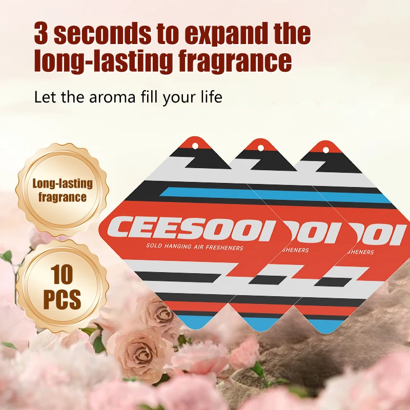 10pcs Car Fragrance Blessings: Long lasting Light Aroma Car Fragrance Car Fragrance Car Decoration Odor Removing Fragrance