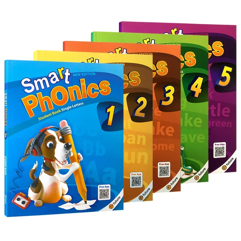 

10 books Smart Phonics Natural Spelling Children'S English 1-5 Teaching Materials Full Set of English Educational Books