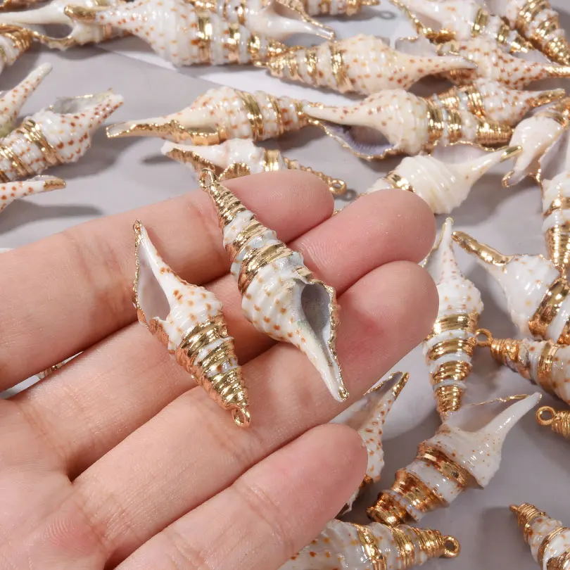 Natural Seashell Conch Pendants for DIY Jewellery Making