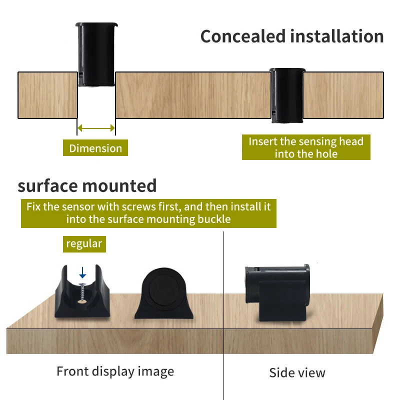 Wave your hand and sweep the induction switch. Small size, universal 12V-24V wardrobe, tabletop, bedside switch