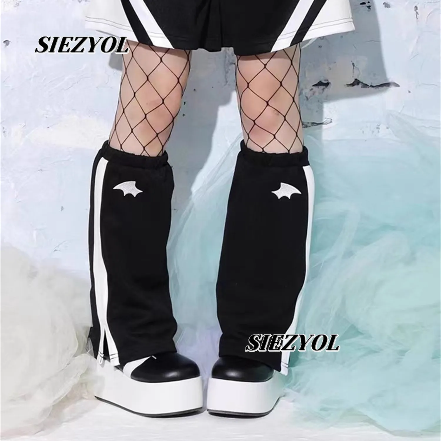 Subculture Y2K Sweet Girls Leg Warmers Sexy Hot Girl Personality Dark Punk JK Leg Cover Student Cosplay Slouch Socks Warmer