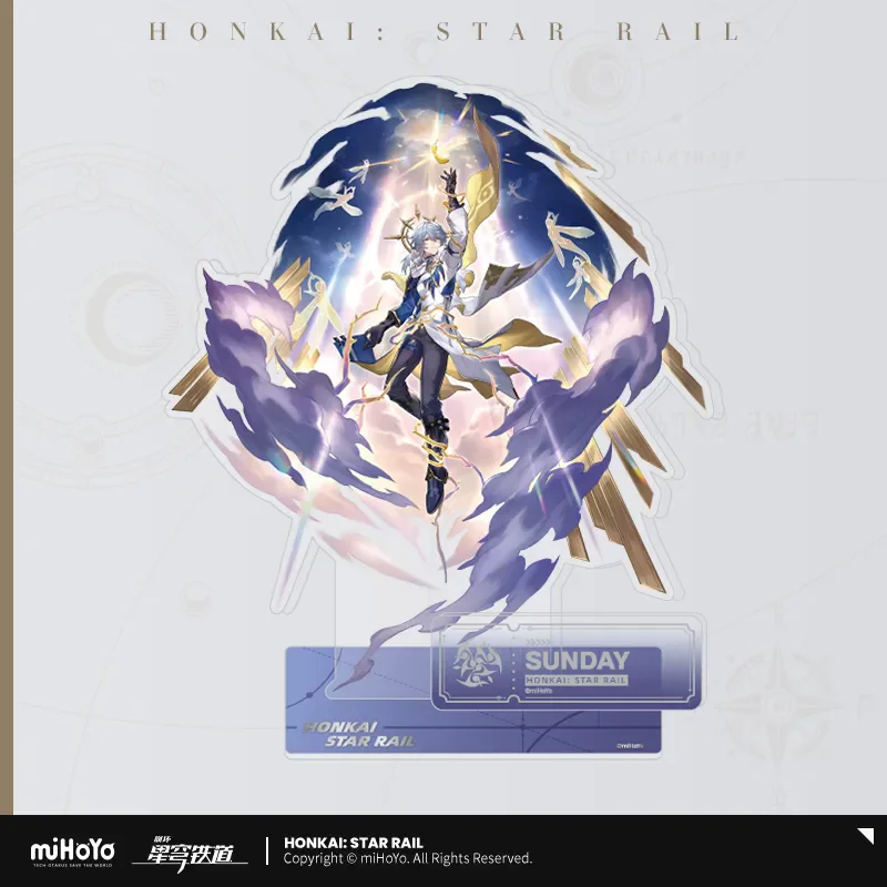 

Honkai Star Rail Official miHoYo Original Authentic The Harmony Path Acrylic Stand Tingyun Robin Sunday DIY Desktop decorations