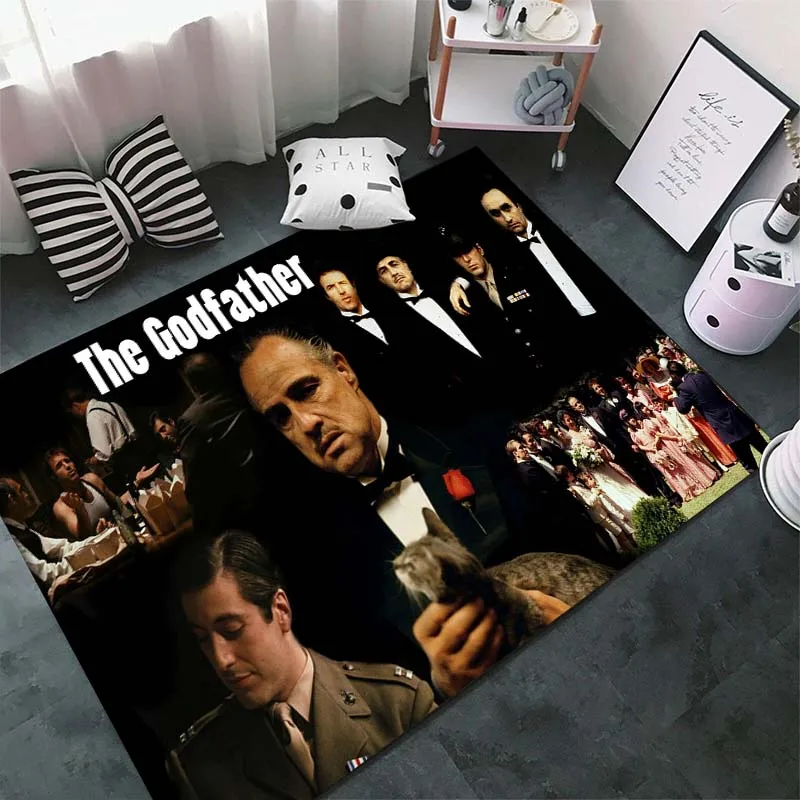 Classic The Godfather Mafia Retro Carpet Rugs for Living Rooms Bedroom Home Decor Non -slip Floor Mats Kitchen Mat Luxury Gifts