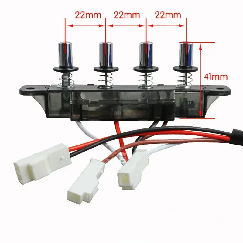 ボタンとスイッチ付きの5つのボタン,4つのボタン,コントロールパネル用のユニバーサルアクセサリー