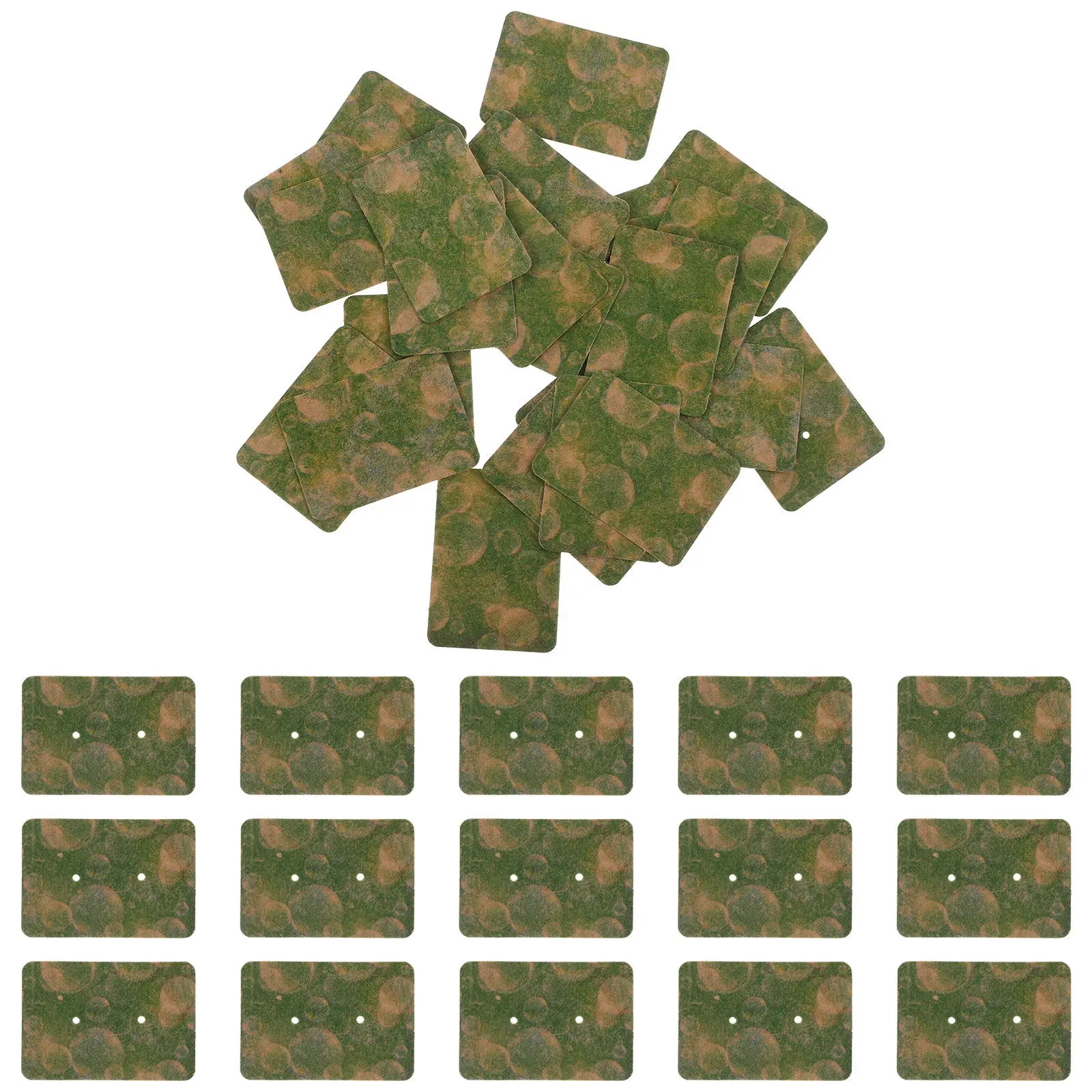 

100Pcs Earring Cards Kraft Paper Jewelry Cards Simple Blank Design for Displaying Storing Earrings and Jewelry Accessories