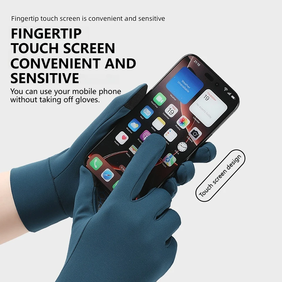 GTUBIKE Winter Gloves Men Cycling Bike Women Thermal Fleece Cold Wind Waterproof Touch Screen Bicycle Warm Outdoor Running