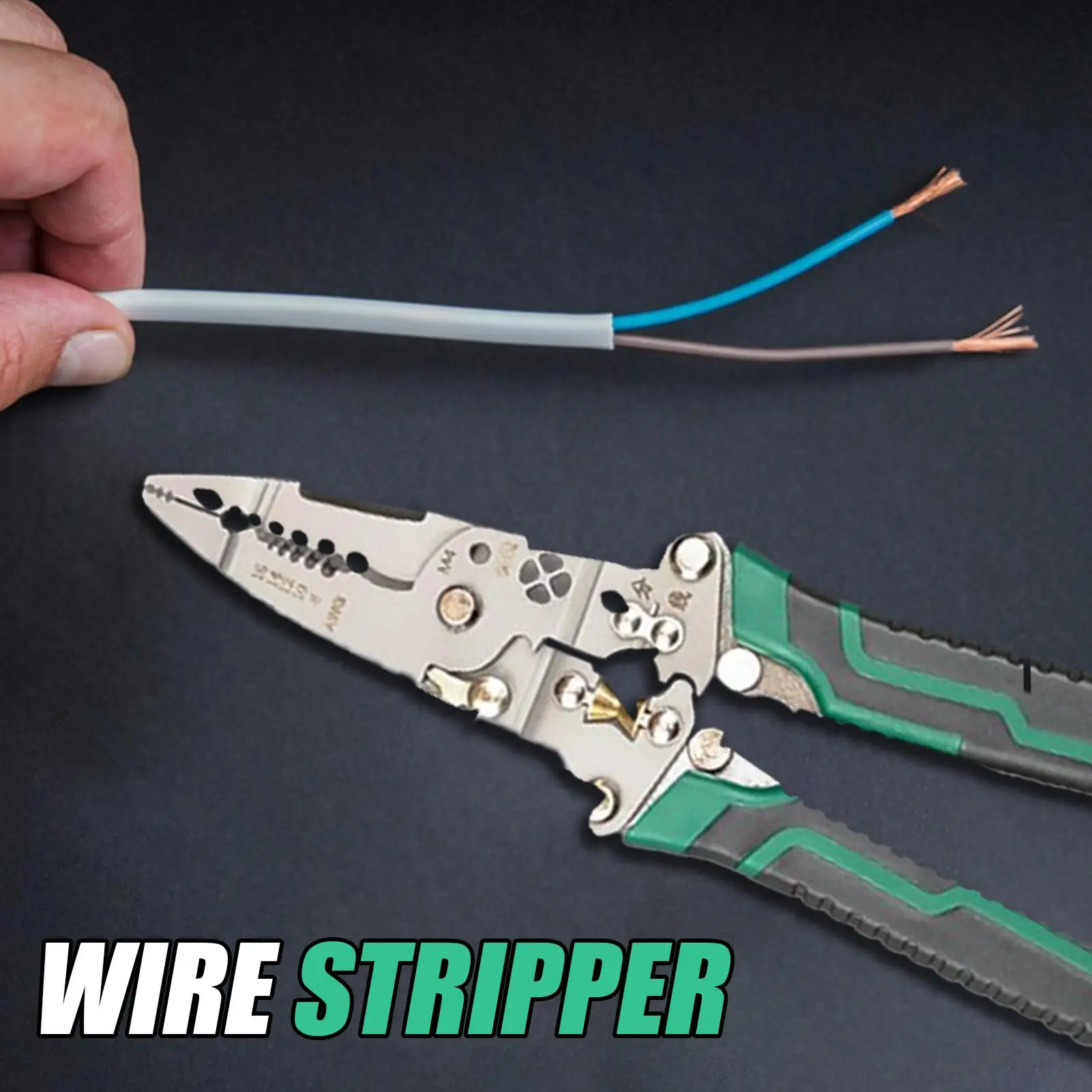 

Cable Cutters Heavy-Duty Wire Stripping Pliers Professional Multi-purpose Stripping Pliers Quick-Release Cable Crimping Tool For