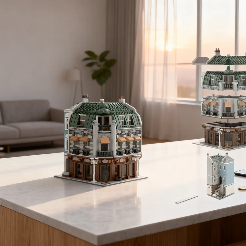 

3656pcs MOC Hairless Flagship Store Modular Streetscape Model Building Blocks Creative DIY Gift Display Decor Assemble Premium