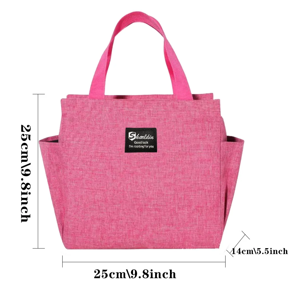 Lunch Bag for Women Insulation Cooler Bag Kid Pink Lunch Box Nurse Printing Series Picnic Portable Food Storage Leakproof