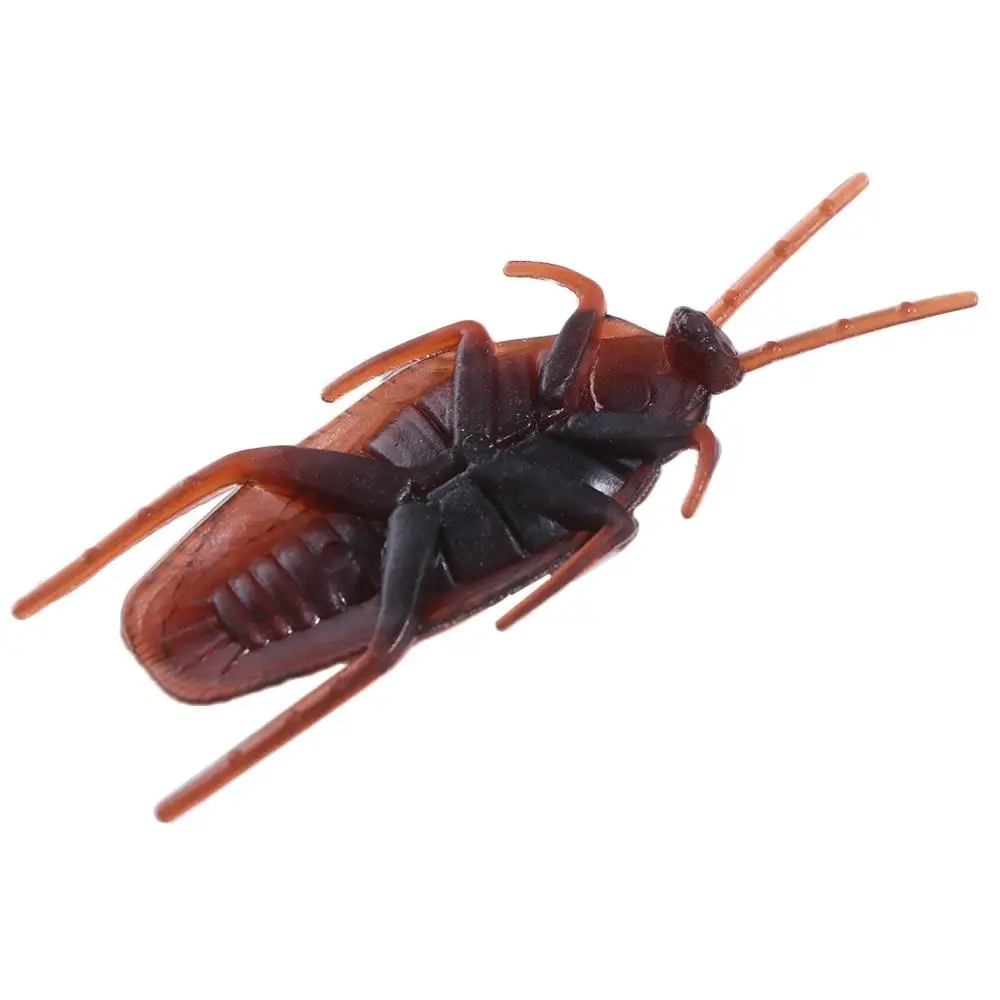 50pcs Lifelike Simulation Cockroach Trick Realistic Fake Cockroach Bug Roaches Funny Cockroach Prank April Fool's Day