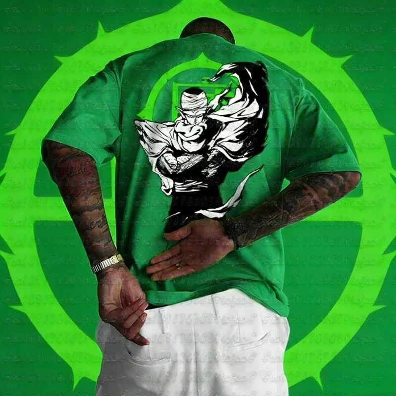 

Dragon Ball Summer Men's T-Shirt Japanese Anime Goku Kakarot Cotton Y2K Harajuku Boy Children's Parent-Child Trend Short Sleeve