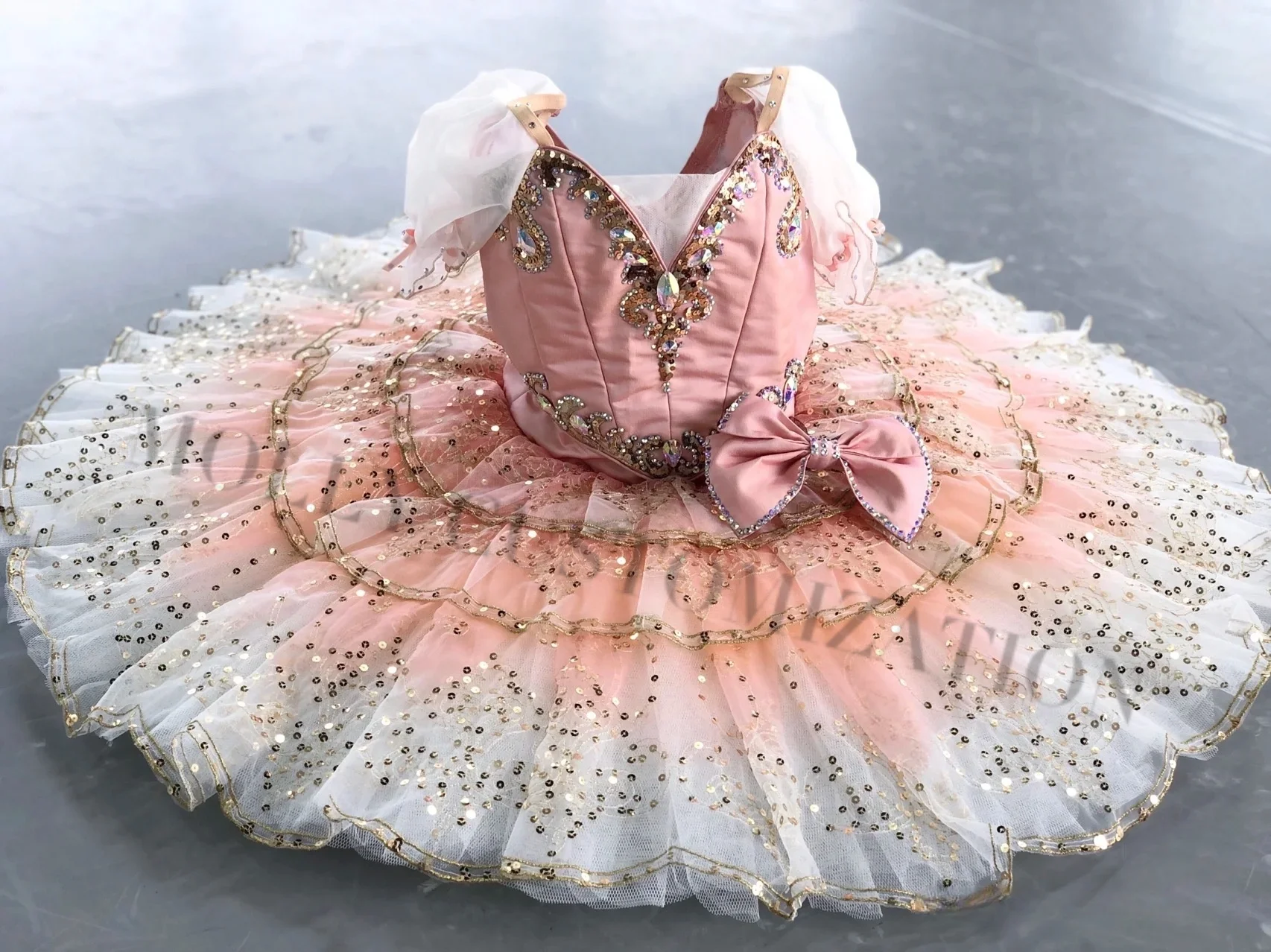 2024 customized new champagne color Paquita Raimunda Ballet Variations Performance  Adults and Children Private Customization