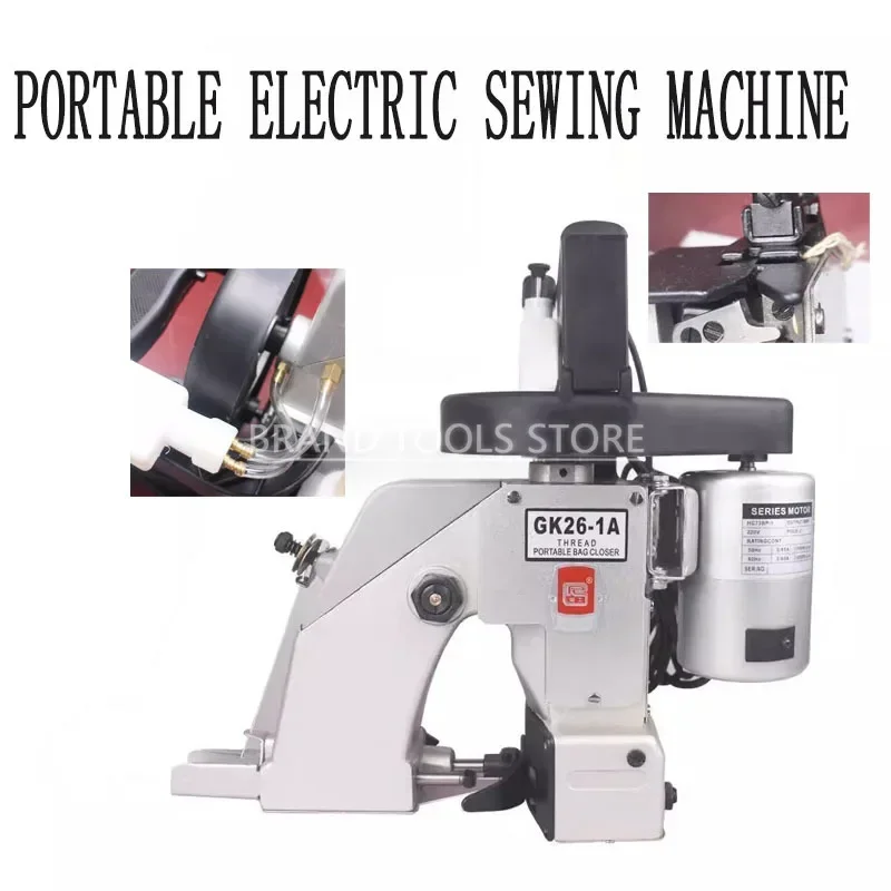 

GK26-1A Portable Bag Sewing and Sealing Machine Rice Woven Bag Packaging Sealing Tarpaulin Machine Electric Sewing Machine