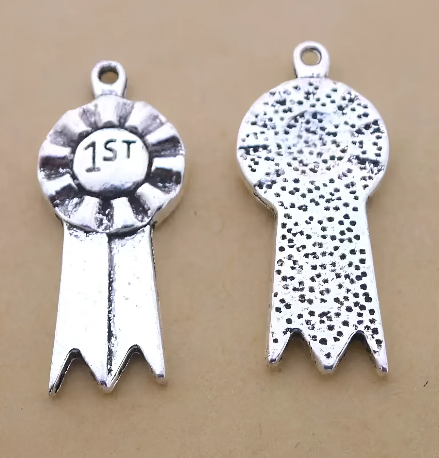 

10pcs 27*11mm Alloy metel tibetan silver champion design charms HWH1196