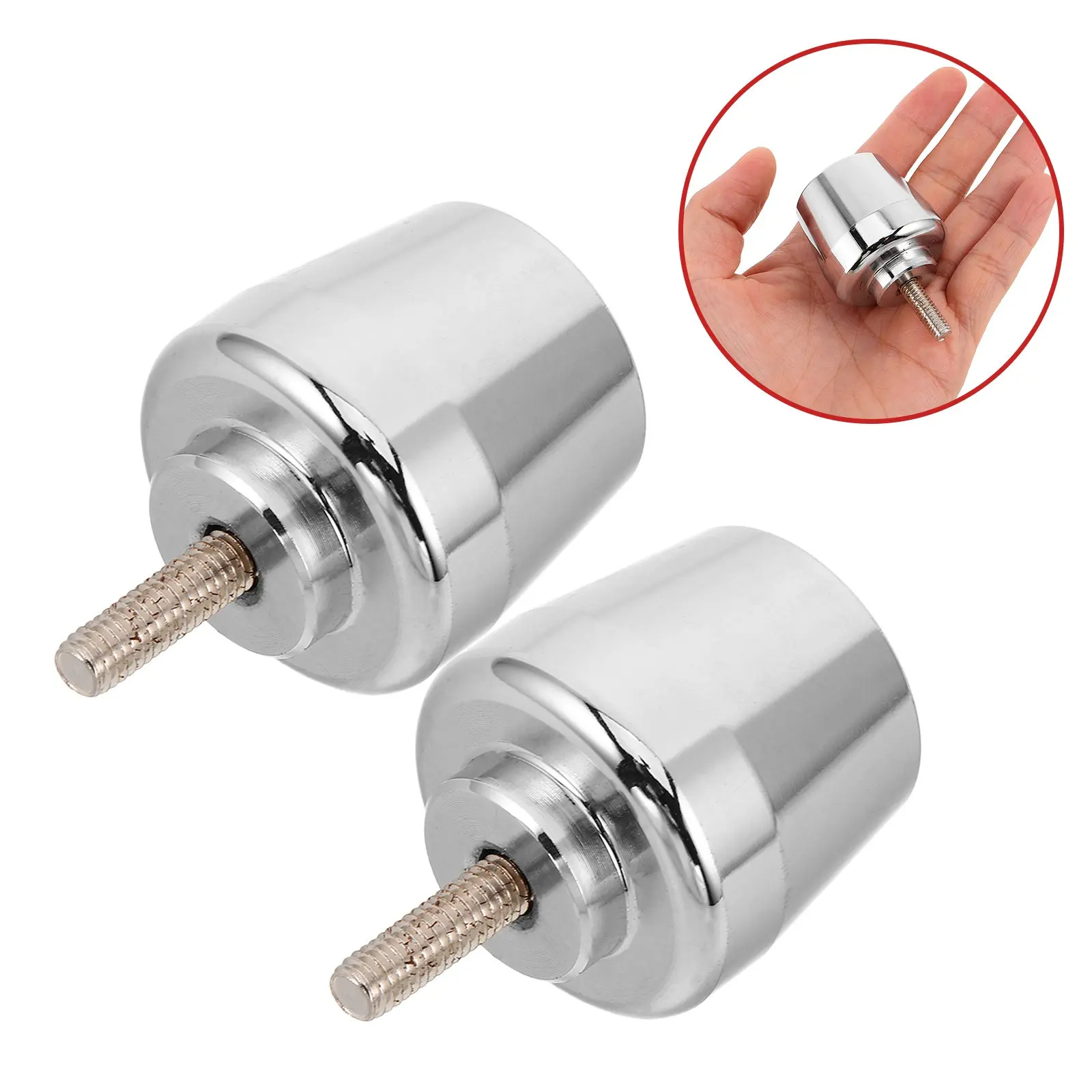 

1Pair Motorcycle Handlebar End Caps M6 Metal Bar End Weights Heavy Anti Vibration Bar Ends for Dirt Bikes Scooters Motorbike