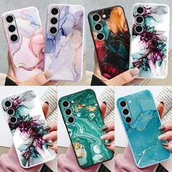 S25 Case For Samsung Galaxy S25 Plus Cover S 25 Ultra A36 A16 A06 TPU Funda Fashion Marble Stone Texture Coque Capa Soft Fundas