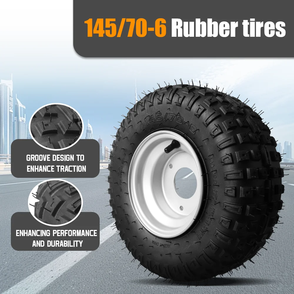 

Good Quality 145/70-6 ATV Tire for small bull 6inch wheel tyre 50cc 70cc 110cc use