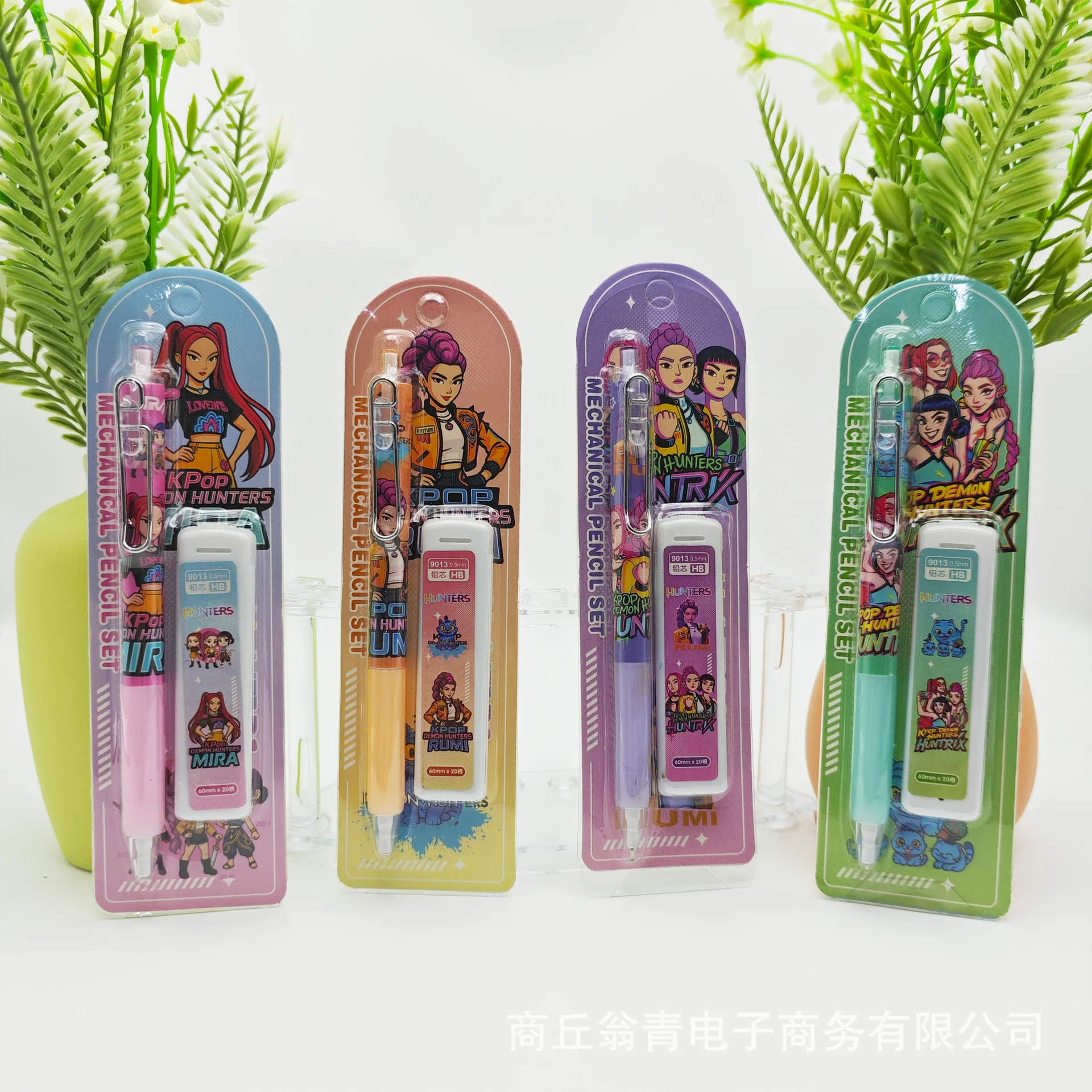 4pcs kpop demon hunter Pencil and eraser Set School Student Stationery Draw Wrirte Children for Gifts - Image 2