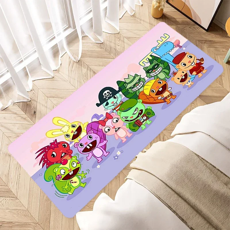 Happy Tree Friends Doormat Home Welcome Mat Entrance Door Rugs Washable Non-slip Kitchen Rug Balcony Carpets Bathroom Floor Mats