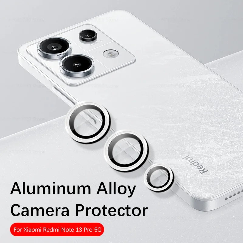 Redmy Note13 Metal Frame Ring Case Camera Protector Cover For Xiaomi Redmi Note 13 Pro Plus Aluminum Alloy Lens Protective Glass