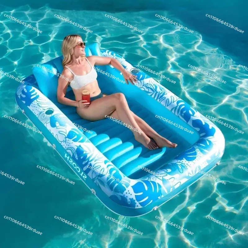 

Water inflatable floating bed floating row floating deck chair grass water bed air cushion family swimming pool