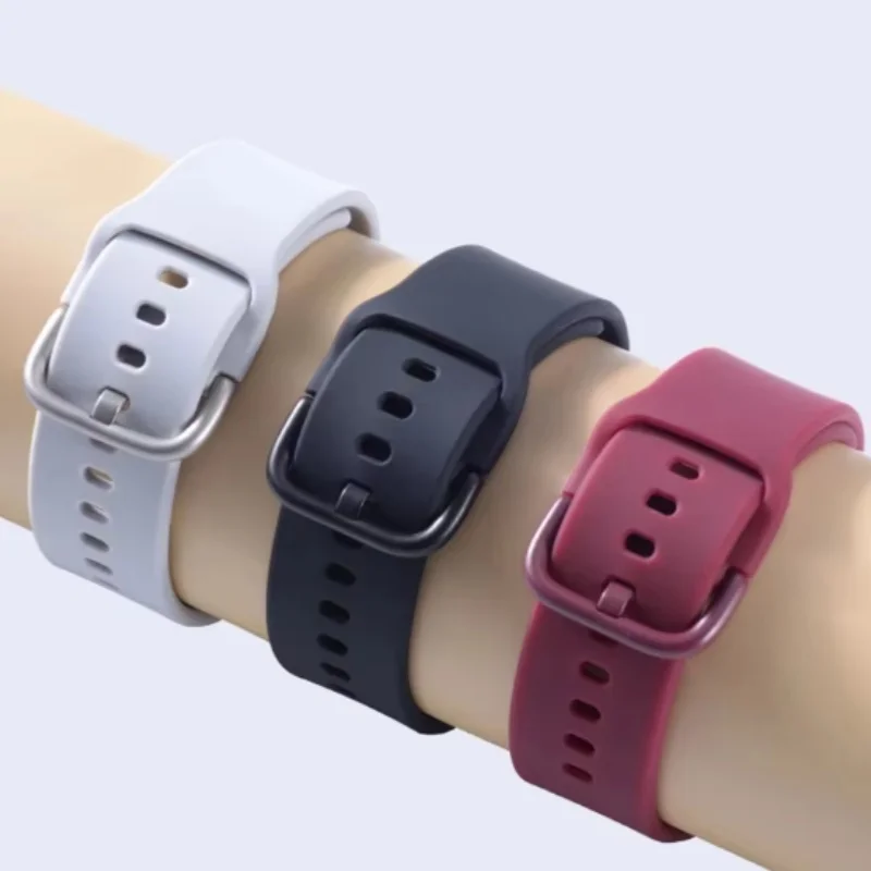 삼성 갤럭시 핏 3 용 실리콘 스포츠 스트랩, 통기성 손목 밴드, 교체 팔찌 액세서리