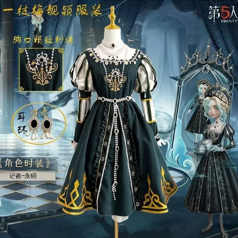 

Alice Derose Cosplay Costume Identity V Uniform Outfit Women Party Princess Dress Game Halloween Xmas Carnival Full Set