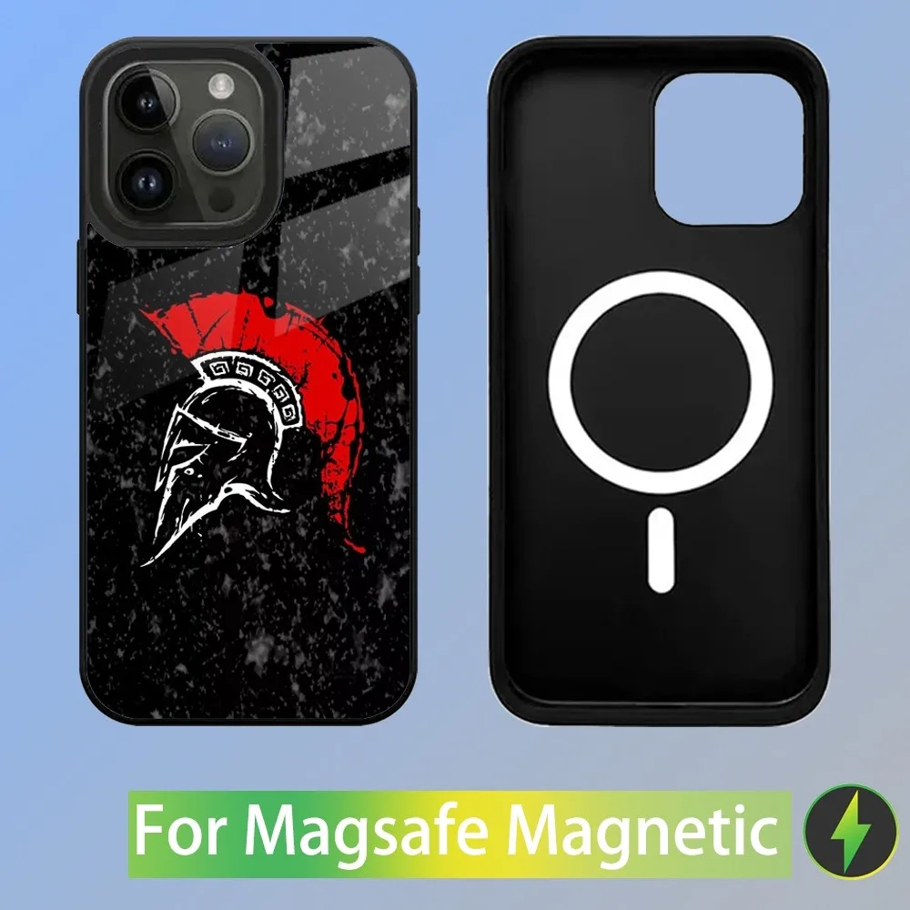 Flim 300 S-Spartans Phone Case For iPhone 15,14,13,12,11,Plus,Pro,Max Mini Magsafe Magnetic Wireless Charging