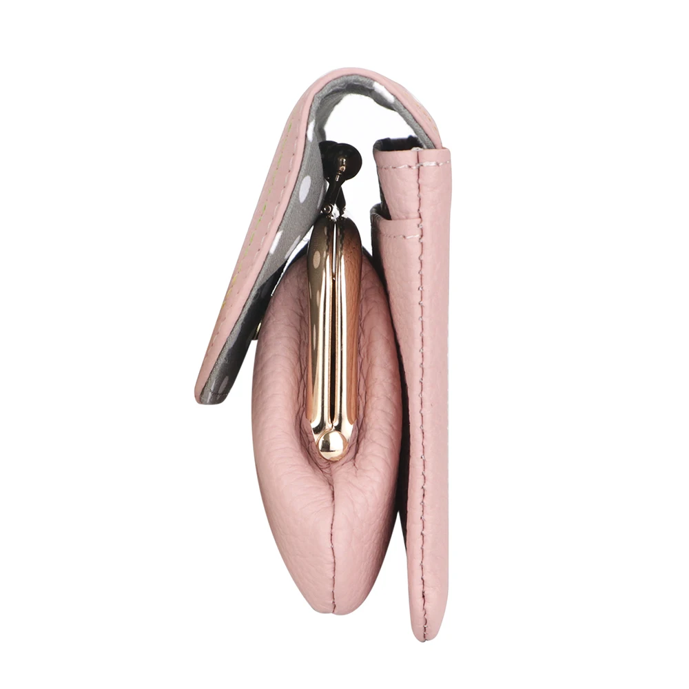 Royal Bagger Monedero con bloqueo RFID y tarjetero para mujer - Kiss Lock Bolsa de almacenamiento de cuero genuino 2644