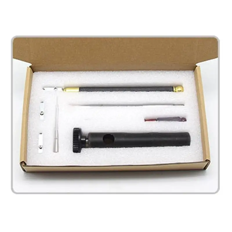 652F Glass Cutter Tool Set Pencil Oil Feed Tip for w/ Screwdriver Oil Dropper B