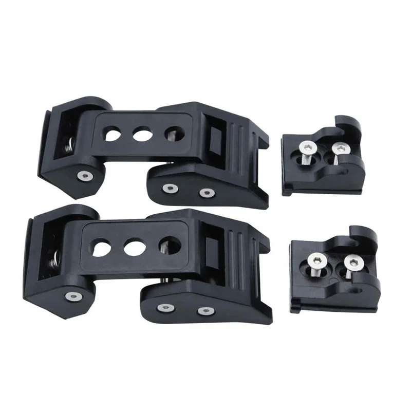 Car Hood Engine Lock For 2007-2023 Jeep Wrangler JK JL JT Hood Catch Lock Kits With Key Bonnet Anti-Theft Accessories