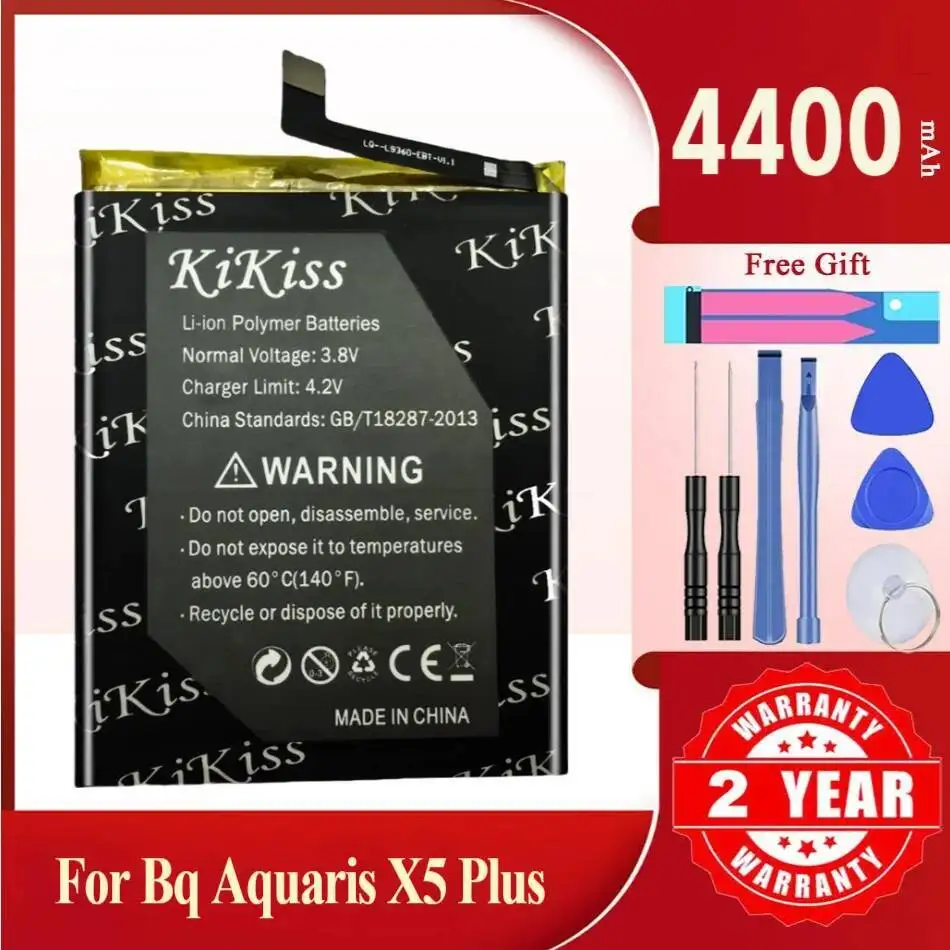 

4400Mah Kikiss Battery X5 Plus/3200(IN) For BQ Aquaris Plus