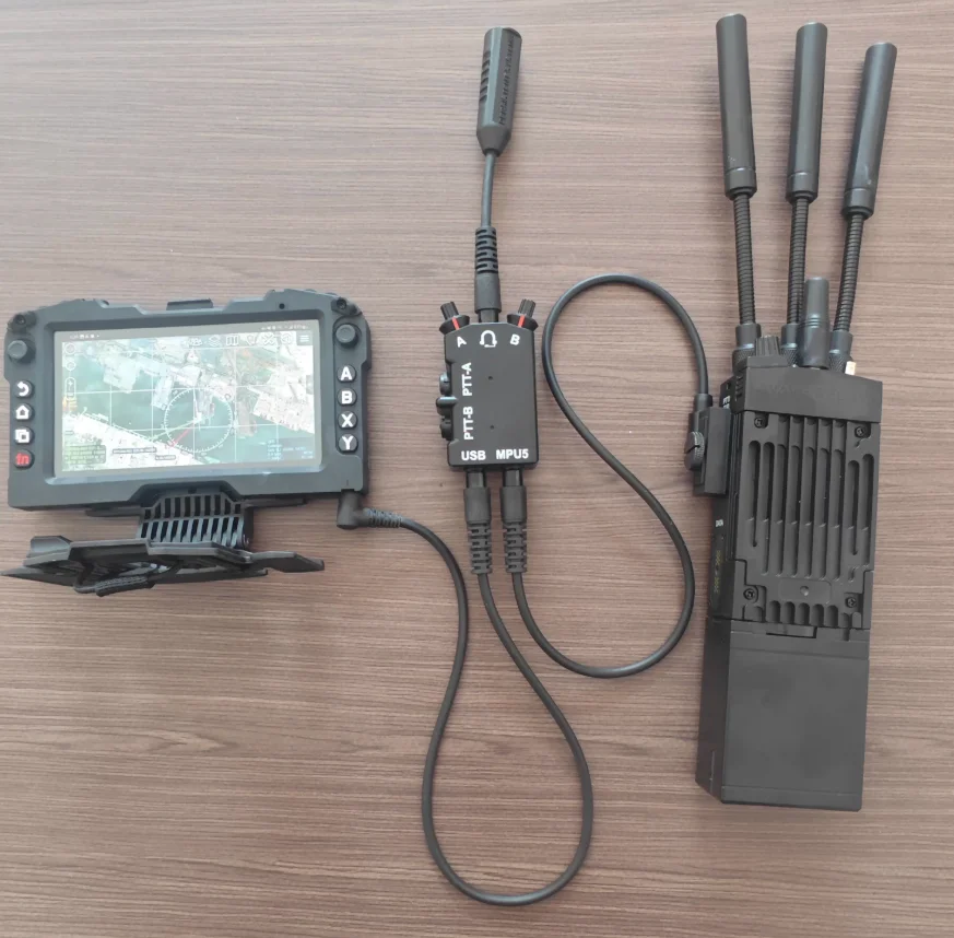 Tactical dummy MPU5 RDC navigation chest hanging DUAL two-way PTT