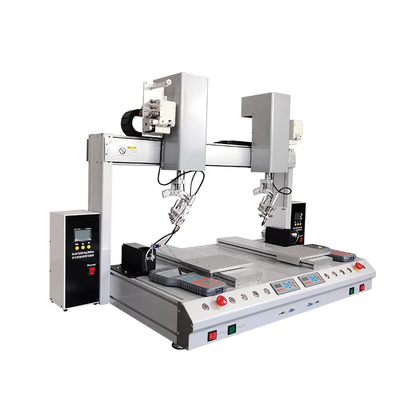 BBA Dual Platform Welding Equipment Automatic Soldering Machine  PCB Soldering Robot Double Iron Head Soldering Machine