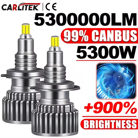360 H7 Led Bulb Canbus H1 H8 H11 Fog Light 9006 Hb4 9005 Hb3 9012 Hir2 Led H27 880/881 5300000LM 5300W Auto Lamp 6000K Mini Size
