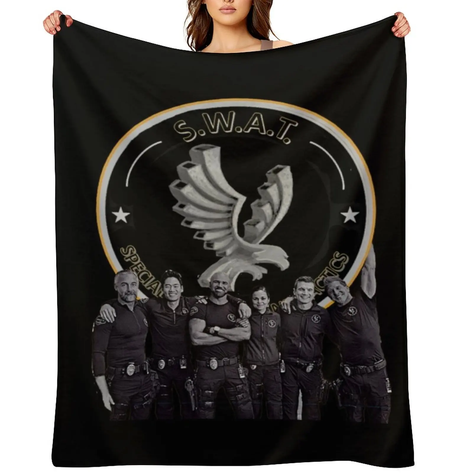 

SWAT 3D TEAM Throw Blanket Flannel Kid'S Winter beds for sofa Blankets