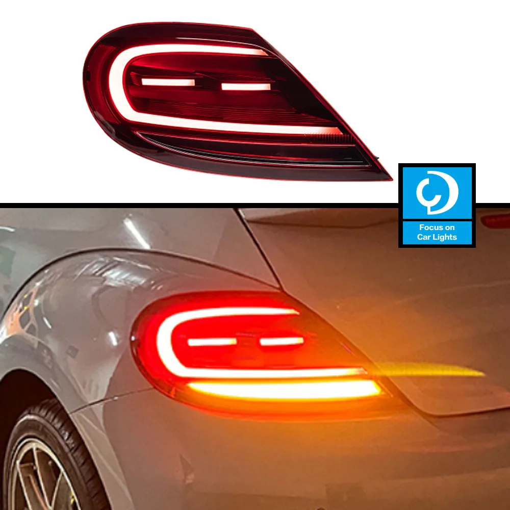 Taillights Styling For VW Beetle Tail Light 2013-2017 Tail Light LED DRL Running Signal Brake Reversing Parking Lighthouse 2PCS