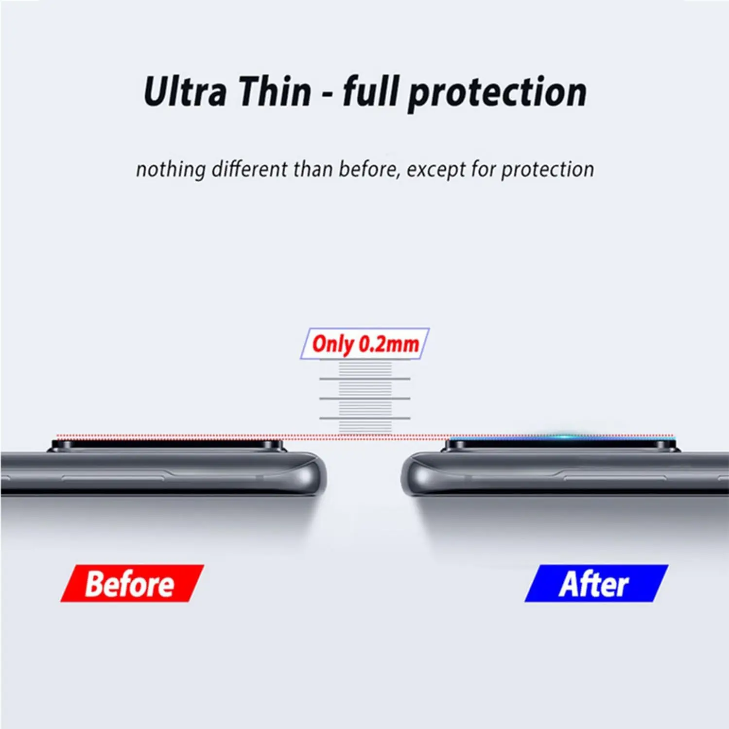 For Tecno Phantom V Fold / Flip Clear Ultra Slim Rear Back Camera Lens Protector Cover Guard Soft Film(NO Tempered Glass)
