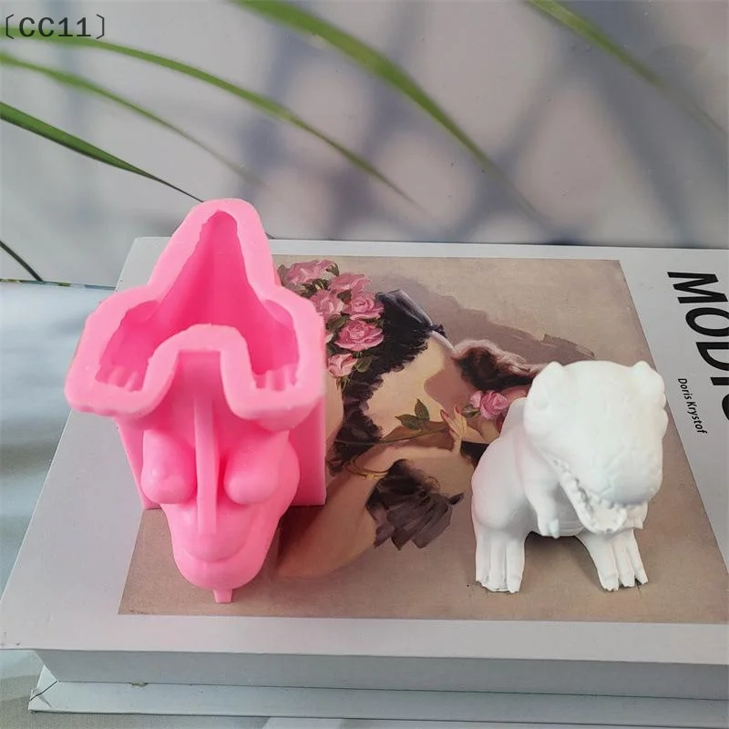 

〔CC11〕 1 Pcs Dinosaur Candle Mold DIY Plaster Desktop Ornament Dinosaur Silicone Mold Accessories