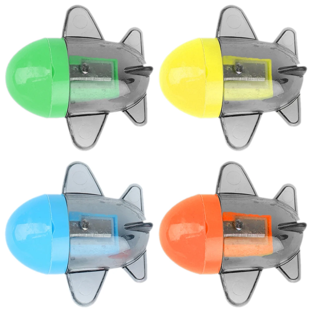 

4pcs Creative Pencil Sharpener Small Portable Plastic Sharpener For School Students Classroom Household Mini Handheld
