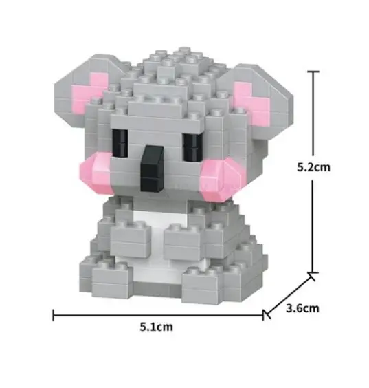 Insecten Micro Dieren Huisdieren Katten Hond Bouwstenen 3D Diamantmodel BIJEN Slak Stenen Stad Bouwspeelgoed voor Kinderen Kindercadeau