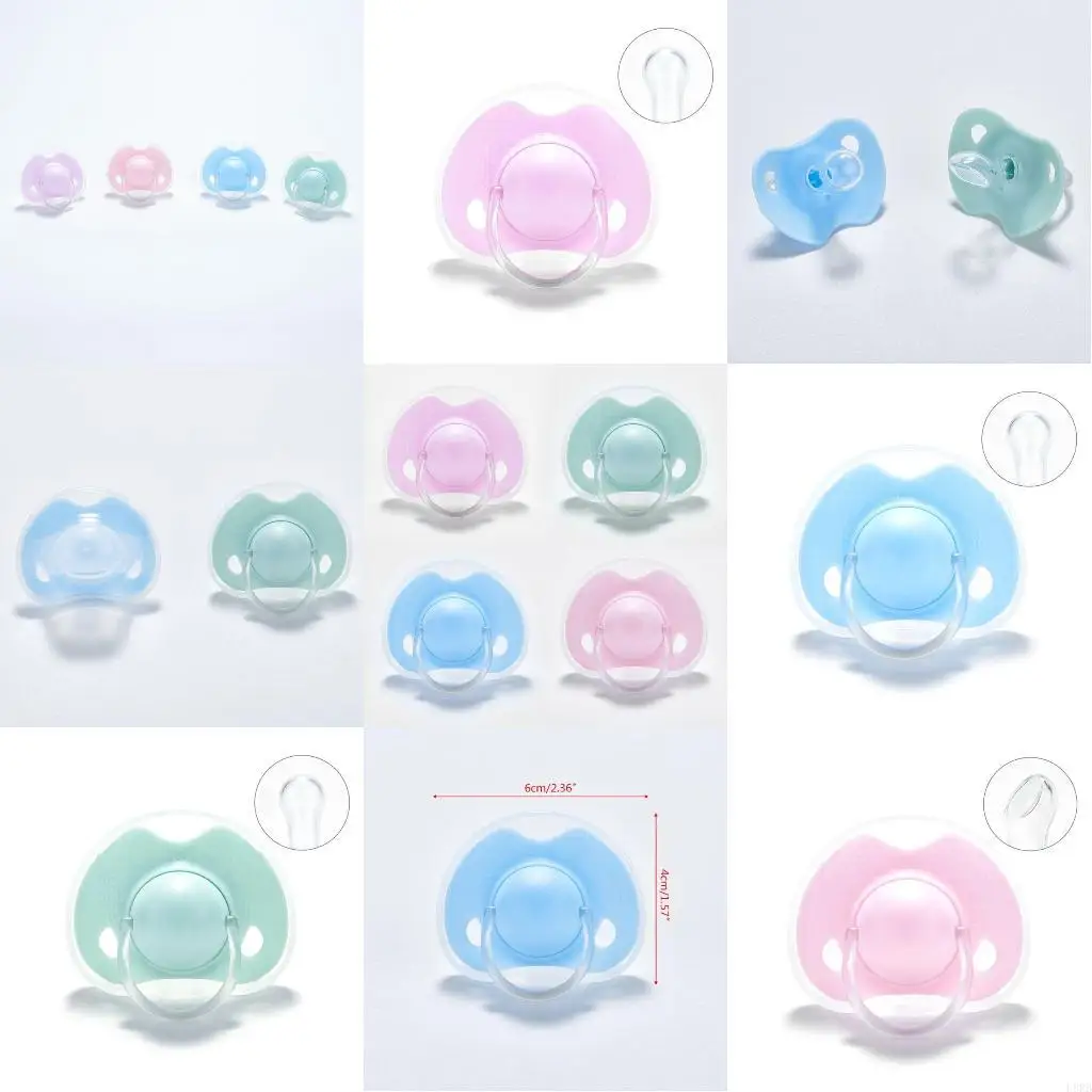 

Детские силиконовые соски-пустышки без бисфенола-па, мягкие жевательные пустышки для прорезывания зубов у младенцев L8RB