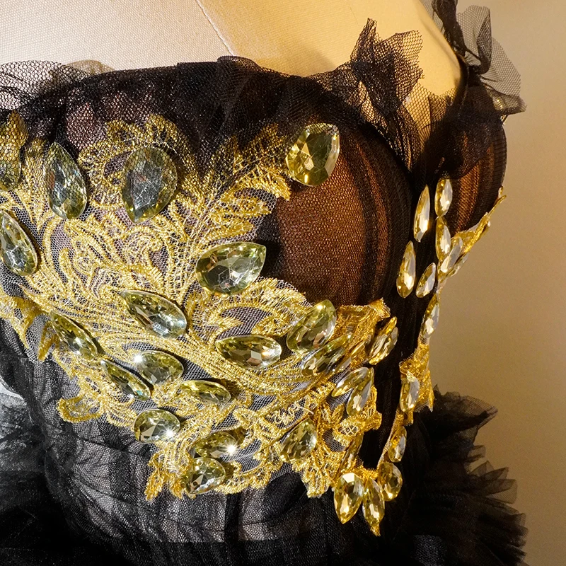 sparkly black sequins two pieces set for women party evening prom celebrate birthday photo shoot dress nightclub dance costume