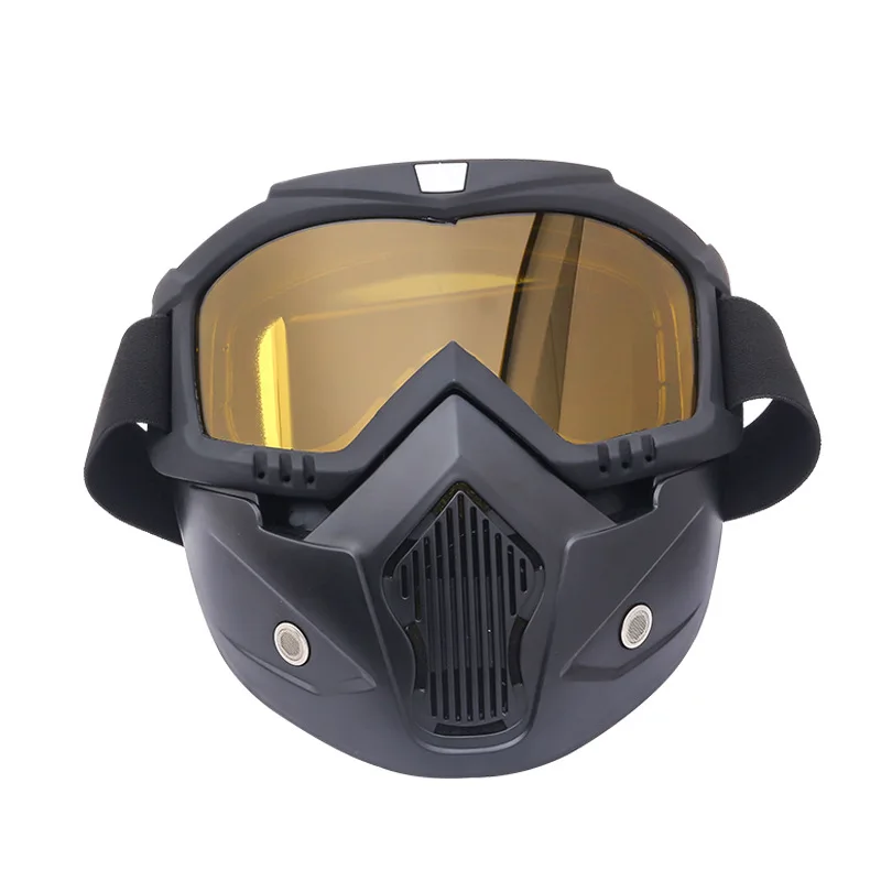 Vintage Windproof Riding Goggles with Anti Fog Mask Off Road Motorcycle Helmet Winter Warm Retro Style Premium Eyewear​